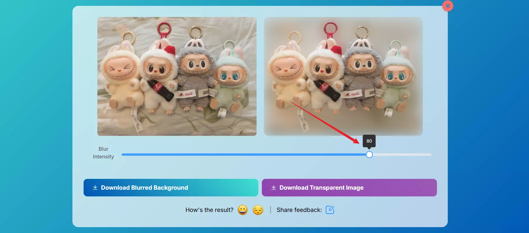Adjust Image Blur